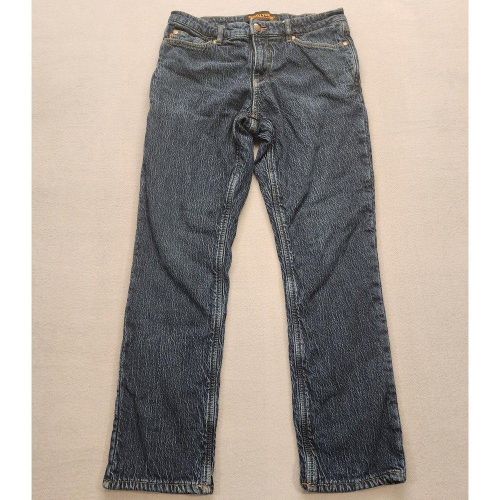 Realtree Insulated Flannel Lined Jeans Mens 32x32 Blue Denim Straight Leg...